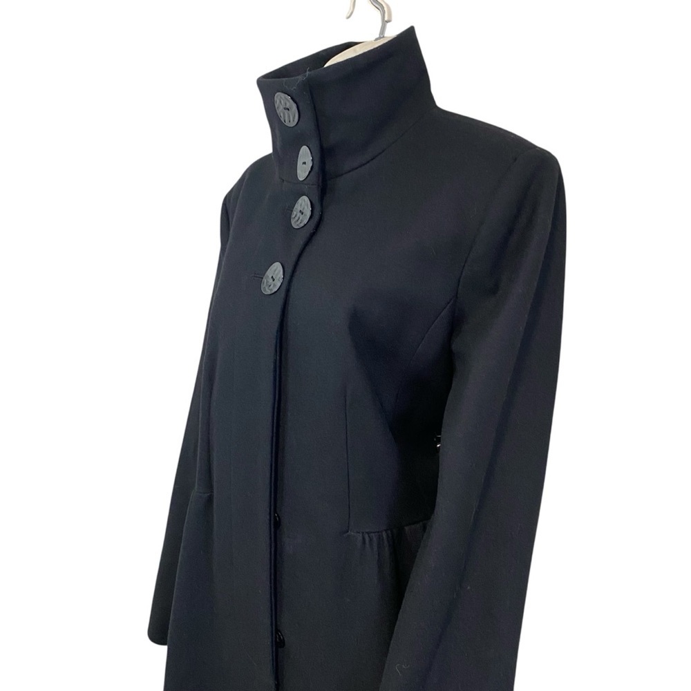 Katherine Barclay - Black Wool Blend Pea Coat - Picture 8 of 14